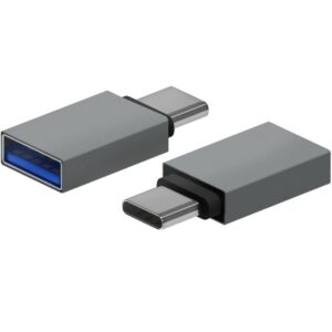 Adaptador USB 3.2 Aisens A108-0718/ USB Hembra - USB Tipo-C Macho/ Gris 8436574708660 A108-0718 AIS-ADP A108-0718