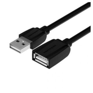 Cable Alargador USB 2.0 Vention VAS-A44-B200/ USB Macho - USB Hembra/ 480Mbps/ 2m/ Negro 6922794720800 VAS-A44-B200 VEN-CAB VAS-A44-B200