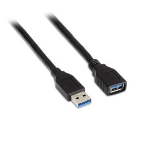 Cable Alargador USB 3.0 Aisens A105-0041/ USB Macho - USB Hembra/ Hasta 9W/ 625Mbps/ 1m/ Negro 8436574700404 A105-0041 AIS-CAB A105-0041