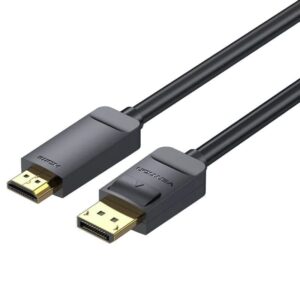 Cable Conversor Vention HAGBJ/ DisplayPort Macho - HDMI 4K Macho/ 5m/ Negro 6922794749245 HAGBJ VEN-CAB HAGBJ