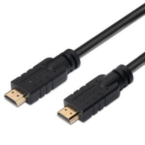 Cable HDMI 1.4 Aisens A119-0105/ HDMI Macho - HDMI Macho/ Hasta 10W/ 720Mbps/ 25m/ Negro 8436574701043 A119-0105 AIS-CAB A119-0105