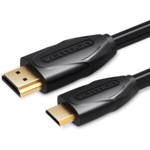 Cable HDMI Vention VAA-D02-B150/ HDMI Macho - Mini HDMI Macho/ 1.5m/ Negro 6922794721029 VAA-D02-B150 VEN-CAB VAA-D02-B150