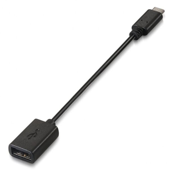 Cable USB 2.0 Aisens A107-0059/ USB Tipo-C Macho - USB Hembra/ Hasta 9W/ 625Mbps/ 15cm/ Negro 8436574700589 A107-0059 AIS-CAB A107-0059