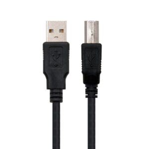 Cable USB 2.0 Impresora Nanocable 10.01.0102/ USB Tipo-B Macho - USB Macho/ 1m/ Negro 8433281004375 10.01.0102-BK NAN-CAB 10 01 0102-BK