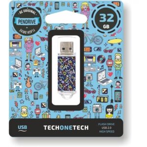 Pendrive 32GB Tech One Tech Kaotic Dark USB 2.0 8436546593218 TEC4015-32 TOT-KAOTIC DARK 32GB