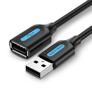 Cable Alargador USB 2.0 Vention CBIBH/ USB Macho - USB Hembra/ 480Mbps/ 2m/ Negro 6922794748514 CBIBH VEN-CAB CBIBH