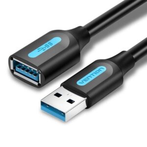 Cable Alargador USB 3.0 Vention CBHBD/ USB Macho - USB Hembra/ 5Gbps/ 50cm/ Negro 6922794748859 CBHBD VEN-CAB CBHBD