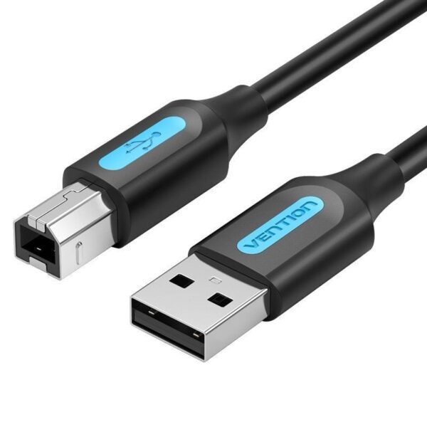 Cable USB 2.0 Impresora Vention COQBF/ USB Tipo-B Macho - USB Macho/ 480Mbps/ 1m/ Negro 6922794748552 COQBF VEN-CAB COQBF