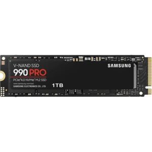 Disco SSD Samsung 990 PRO 1TB/ M.2 2280 PCIe 4.0/ Compatible con PS5 y PC/ Full Capacity 8806094215021 MZ-V9P1T0BW SAM-SSD M2 990 PRO 1TB