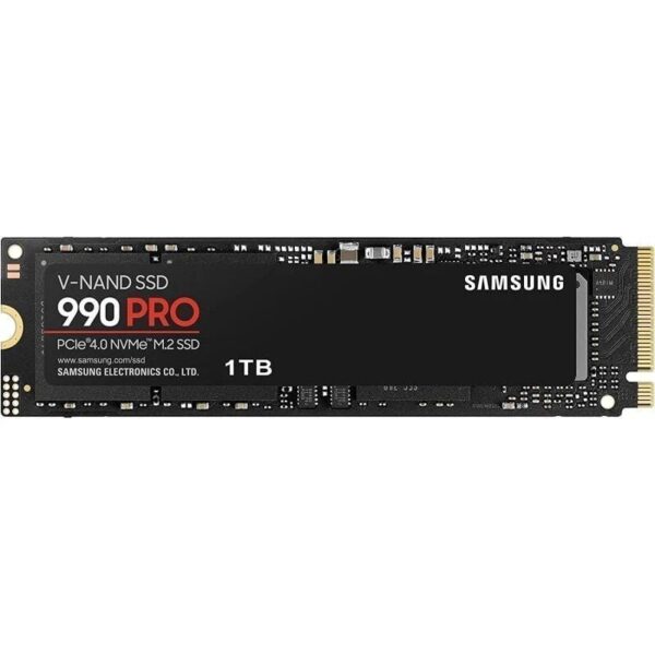 Disco SSD Samsung 990 PRO 1TB/ M.2 2280 PCIe 4.0/ Compatible con PS5 y PC/ Full Capacity 8806094215021 MZ-V9P1T0BW SAM-SSD M2 990 PRO 1TB