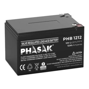 Batería Phasak PHB 1212 compatible con SAI/UPS PHASAK según especificaciones 5605922050949 PHB 1212 PHK-BAT PHB 1212