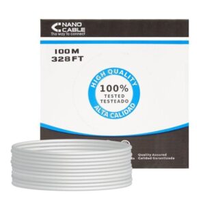 Bobina de Cable RJ45 FTP Nanocable 10.20.0902 Cat.6/ 100m/ Gris 8433281002593 10.20.0902 NAN-CAB 10 20 0902