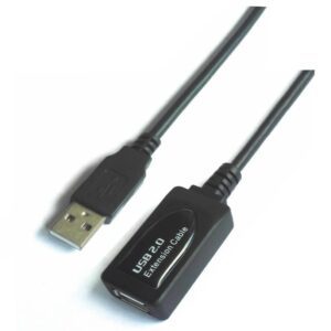 Cable Alargador USB 2.0 Aisens A101-0018/ USB Macho - USB Hembra/ Hasta 2.5W/ 60Mbps/ 5m/ Negro 8436574700176 A101-0018 AIS-CAB A101-0018
