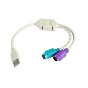 Cable Conversor 3GO C101/ USB Macho - 2x PS2 Macho/ 10cm/ Blanco 8436531551414 C101 3GO-CAB C101