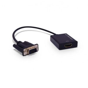 Cable Conversor 3GO C132 HDMI Hembra - VGA Macho/ 28.5cm/ Negro 8436531558222 C132 3GO-ADP C132