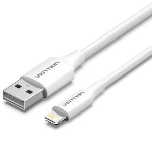 Cable USB 2.0 Lightning Vention LAIWF/ USB Macho - Lightning Macho/ 480Mbps/ 1m/ Blanco 6922794782051 LAIWF VEN-CAB LAIWF
