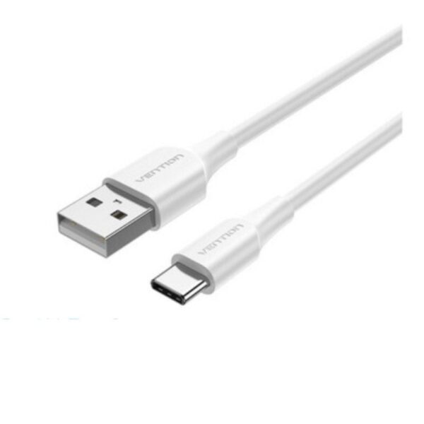 Cable USB 2.0 Tipo-C Vention CTHWH/ USB Tipo-C Macho - USB Macho/ Hasta 60W/ 480Mbps/ 2m/ Blanco 6922794767553 CTHWH VEN-CAB CTHWH