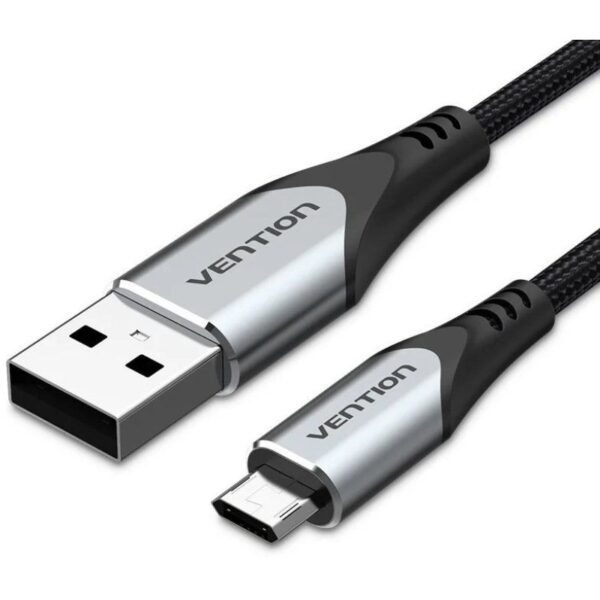 Cable USB 2.0 Vention COCHD/ USB Macho - MicroUSB Macho/ 480Mbps/ 50cm/ Negro 6922794752412 COCHD VEN-CAB COCHD