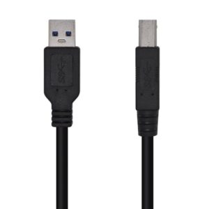 Cable USB 3.0 Impresora Aisens A105-0445/ USB Tipo-B Macho - USB Macho/ 3m/ Negro 8436574704990 A105-0445 AIS-CAB USB A105-0445