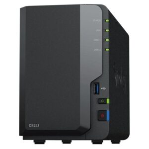 NAS Synology Diskstation DS223/ 2 Bahías 3.5"- 2.5"/ 2GB DDR4/ Formato Torre 4711174724772 DS223 SYN-NAS DS223
