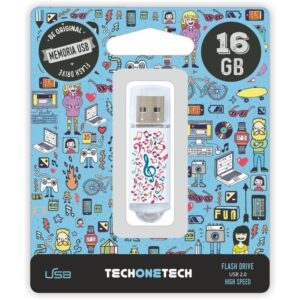 Pendrive 16GB Tech One Tech Music Dream USB 2.0 8436546592020 TEC4003-16 TOT-MUSIC D 16GB