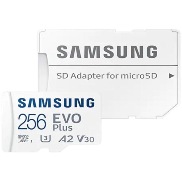 Tarjeta de Memoria Samsung EVO Plus 2021 256GB microSD XC con Adaptador/ Clase 10/ 130MBs 8806092411166 MB-MC256KA/EU SAM-MICROSD EVO P 2021 256GB