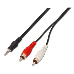 Cable Estéreo Aisens A128-0147/ Jack 3.5 Macho - 2x RCA Macho/ Hasta 0.1W/ 1.5m/ Negro 8436574701463 A128-0147 AIS-CAB A128-0147