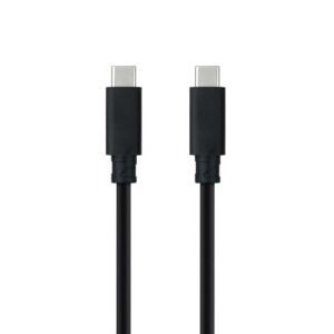 Cable USB 3.1 Nanocable 10.01.4102/ USB Tipo-C Macho - USB Tipo-C Macho/ 2m/ Negro 8433281012486 10.01.4102 NAN-CAB 10 01 4102