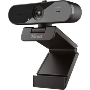Webcam Trust TW-250/ Enfoque Automático/ 2560 x 1440 QHD 8713439247336 24733 TRU-WEBCAM TW-250 BK V2