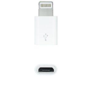 Adaptador Micro USB 2.0 Lightning Nanocable 10.10.4100/ Micro USB Hembra - Lightning Macho/ Blanco 8433281010758 10.10.4100 NAN-ADP LIGHT 10 10 4100