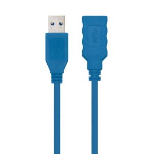 Cable Alargador USB 3.0 Nanocable 10.01.0901/ USB Macho - USB Hembra/ 1m/ Azul 8433281004719 10.01.0901-BL NAN-CAB 10.01.0901-BL