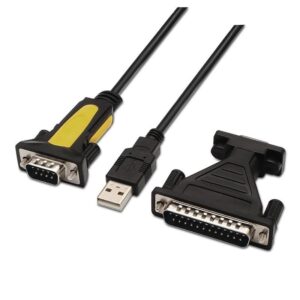 Cable Conversor impresora Aisens A104-0039/ USB Macho - DB9 Macho/ 1.8m/ Negro 8436574700381 A104-0039 AIS-ADP A104-0039