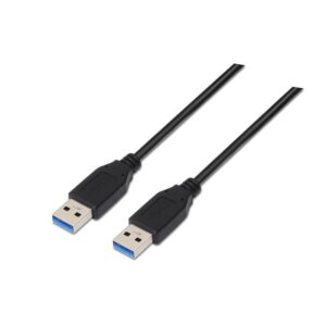Cable USB 3.0 Nanocable 10.01.1002-BK/ USB Macho - USB Macho/ 2m/ Negro 8433281003880 10.01.1002-BK NAN-CAB 10.01.1002-BK