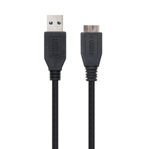 Cable USB 3.0 Nanocable 10.01.1102-BK/ USB Macho - MicroUSB Macho/ 2m/ Negro 8433281003897 10.01.1102-BK NAN-CAB 10.01.1102-BK