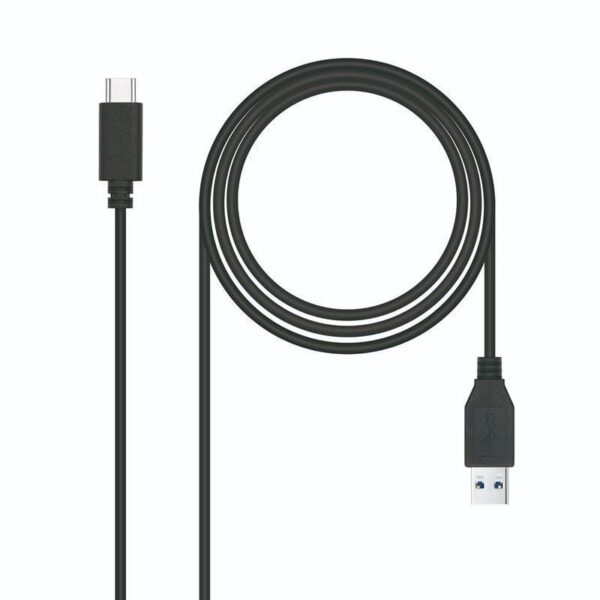 Cable USB 3.1 Tipo-C Nanocable 10.01.4001-L150/ USB Tipo-C Macho - USB Macho/ 1.5m/ Negro 8433281009974 10.01.4001-L150 NAN-CAB 10 01 4001-L150