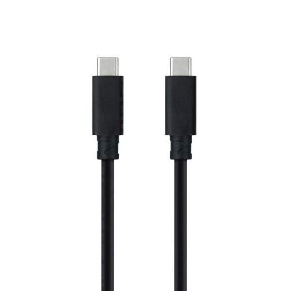 Cable USB 3.1 Tipo-C Nanocable 10.01.4102/ USB Tipo-C Macho - USB Tipo-C Macho/ 2m/ Negro 8433281012486 10.01.4102 NAN-CAB 10 01 4102
