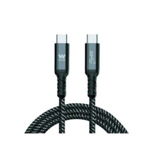 Cable USB 3.1 Tipo-C Woxter PE26-184/ USB Tipo-C Macho - USB Tipo-C Macho/ Hasta 100W/ 10Gbps/ 2m/ Negro 8435089038958 PE26-184 WOX-CAB PE26-184