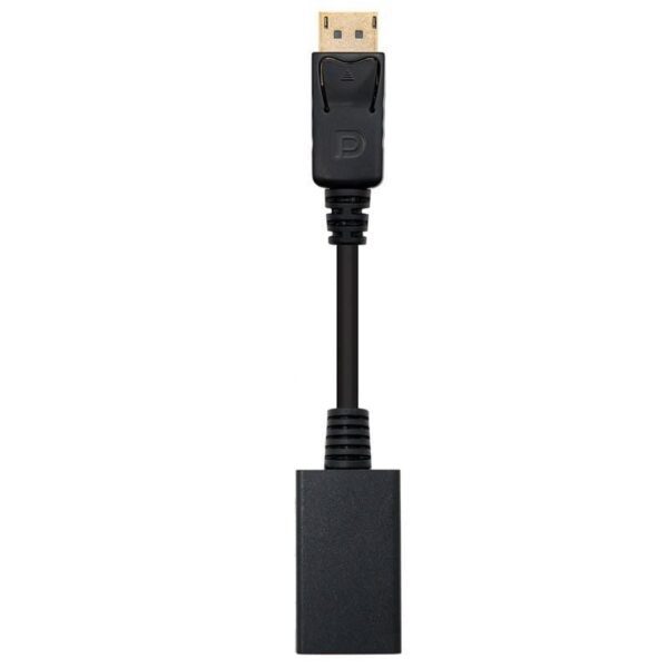 Conversor Nanocable 10.16.0502/ DisplayPort Macho - HDMI Hembra/ 15cm/ Negro 8433281005570 10.16.0502 NAN-ADP 10 16 0502