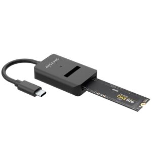 Dock USB Tipo-C para SSD M2 SATA/NVMe NGFF Aisens ASUC-M2D011-BK/ Negro 8436574708301 ASUC-M2D011-BK AIS-DOCK M2 ASUC-M2D011-BK