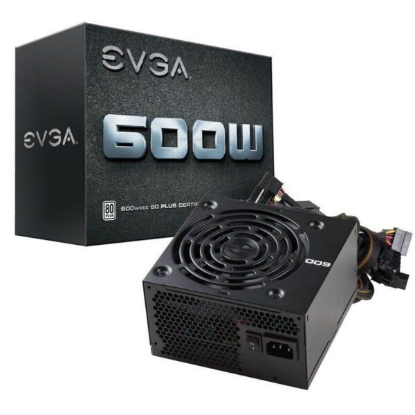 Fuente de alimentación EVGA 600W/ 600W/ Ventilador 12cm/ 80 Plus 4250812407689 100-W1-0600-K2 EVG-FUENTE 100-W1-0600-K2