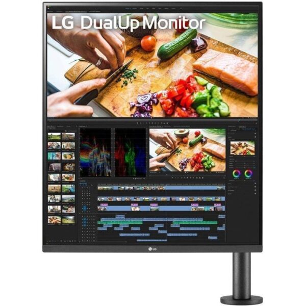 Monitor Profesional LG DualUp Ergo 28MQ780-B 27.6"/ SDQHD/ Multimedia/ Regulable en altura/ Negro 8806091661166 28MQ780-B LG-M 28MQ780-B