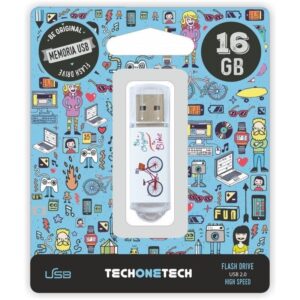 Pendrive 16GB Tech One Tech Be Bike USB 2.0 8436546592044 TEC4005-16 TOT-BE BIKE 16GB