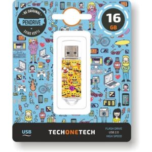 Pendrive 16GB Tech One Tech Emojis USB 2.0 8436546592372 TEC4501-16 TOT-EMOJIS 16GB