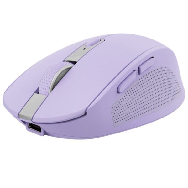 Ratón Inalámbrico por Bluetooth Trust Ozaa Compact Wireless/ Batería recargable/ Hasta 3200 DPI/ Morado 8713439253849 25384 TRU-MOU OZAA COMP MO