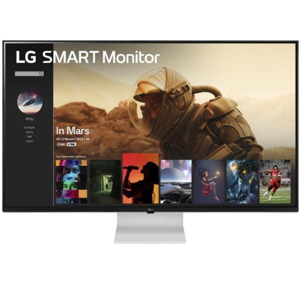 Smart Monitor LG 43SQ700S-W 42.5"/ 4K/ Smart TV/ Multimedia/ Blanco 8806084847034 43SQ700S-W LG-M 43SQ700S-W