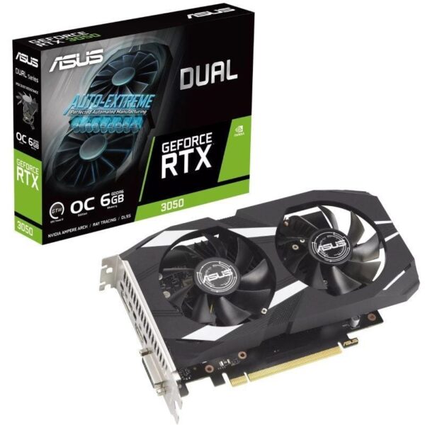 Tarjeta Gráfica Asus Dual GeForce RTX 3050 OC Edition/ 6GB GDDR6 4711387470633 90YV0K60-M0NA00 ASU-GF RTX3050 D OC 6G