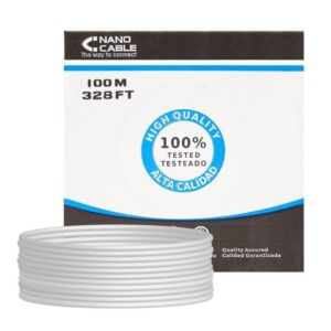 Bobina de Cable RJ45 UTP Nanocable 10.20.0302-FLEX Cat.5e/ 100m/ Gris 8433281005327 10.20.0302-FLEX NAN-CAB 10 20 0302-FLEX