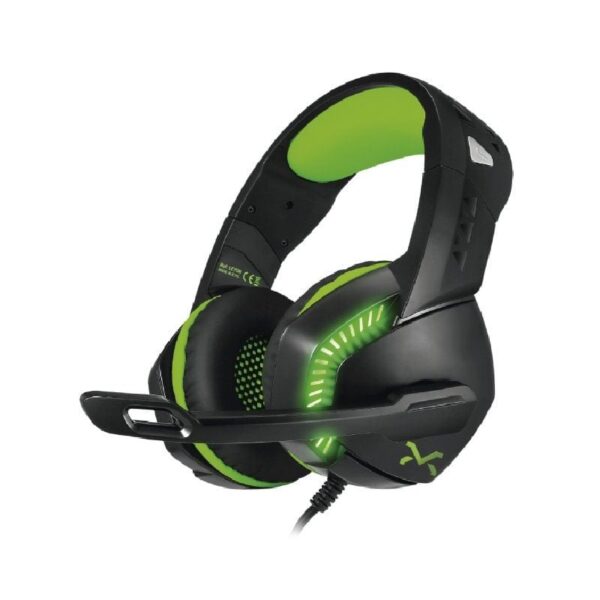 Auriculares Gaming con Micrófono Droxio Leyon/ Jack 3.5/ USB 2.0/ Verdes 8436531559595 LEYON 3GO-AUR DROXIO LEYON