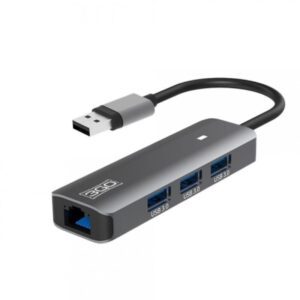 HUB USB 3.0 3GO HUB37PETH2/ 3xUSB/ 1xRJ45/ Gris 8436531550493 HUB37PETH2 3GO-HUB HUB37PETH2