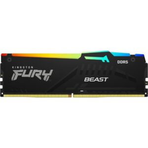 Memoria RAM Kingston FURY Beast RGB 8GB/ DDR5/ 6000MHz/ 1.35V/ CL40/ DIMM 740617328523 KF560C40BBA-8 KIN-FB KF560C40BBA 8